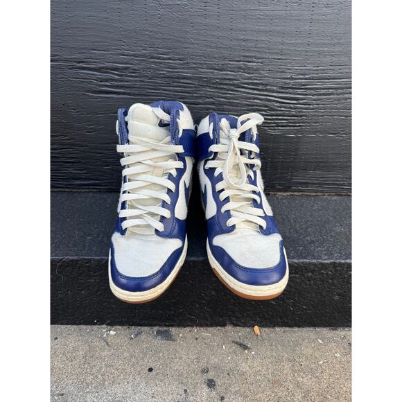 2015 Nike Dunk Sky Hi Loyal Blue Wedge Sneakers 644877-104 Size 8 - Picture 2 of 7